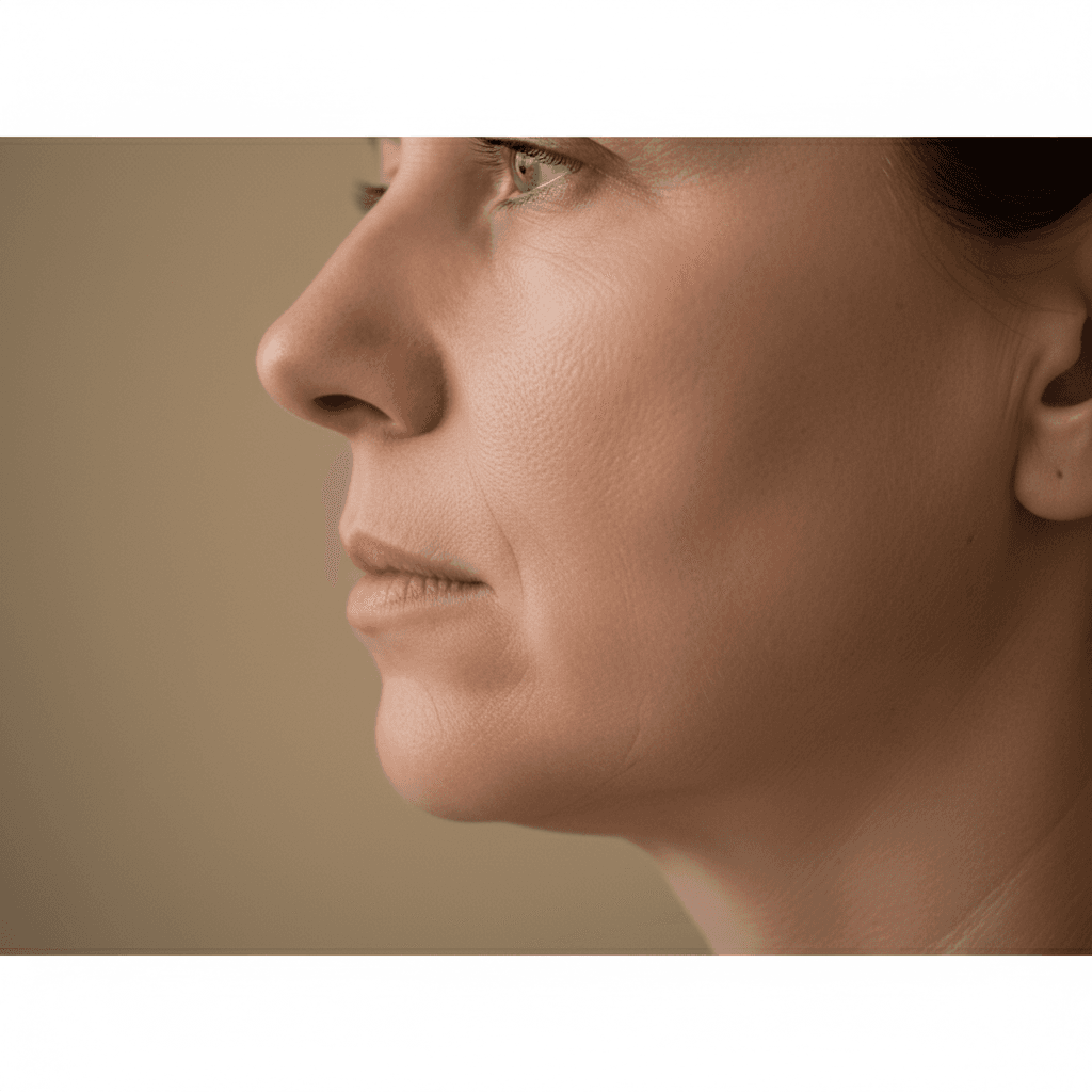 Before dermal filler cheek treatment at MDW Aesthetics Miami