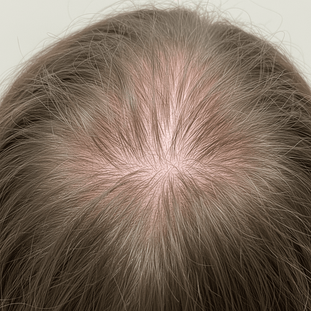 Before PRP hair restoration treatment at MDW Aesthetics Miami